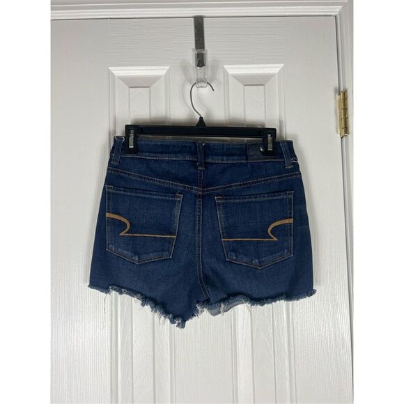 American Eagle Womens Hi Rise Shortie 360 Denim Shorts Size 6 - Picture 2 of 4